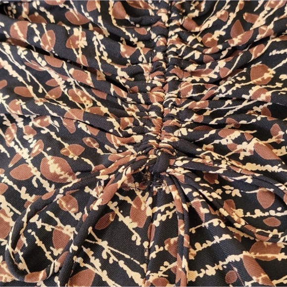 BCBG Max Azria Mod Stem Print Silky A-Line Dress XS - Picture 4 of 4